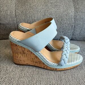 Draper James Sky Blue Braided Sandals